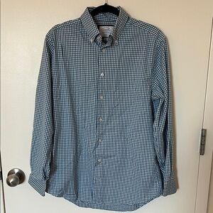 🦄 Charles Thrwhitt Blue Checkered Button Down Shirt